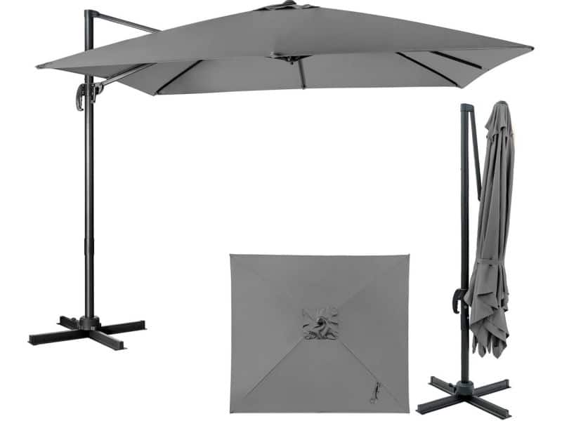 Zweefparasol Rechthoekig 300 cm Inklapbaar en In Hoogte Verstelbaar met