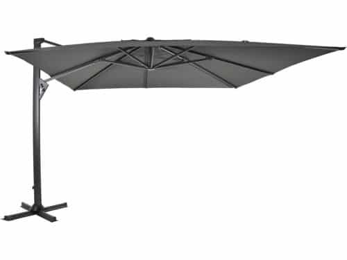 zweefparasol virgoflex grijs 300x400cm