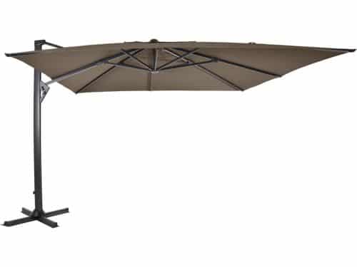 zweefparasol virgoflex taupe 300x400cm