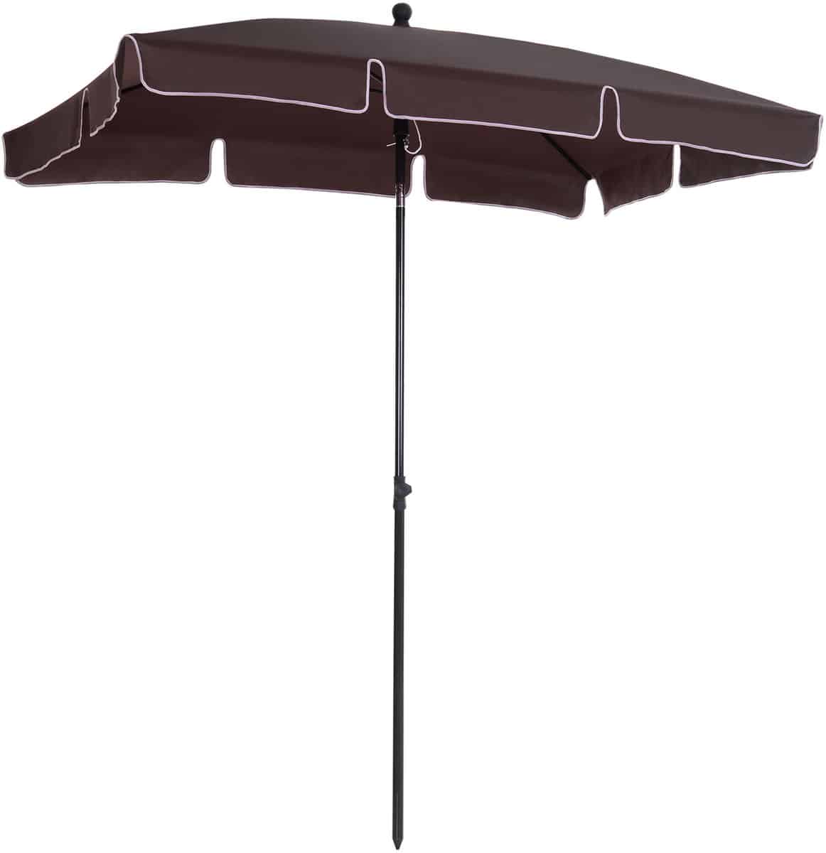 1 stuk stokparasols tuinparasol rechthoekige, verstelbare tuinparasol