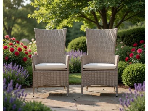 2 x tuinstoel met kussens, tuinstoel, stoel, stoel