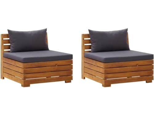 2-zits Tuinbank - Houten Loungebank - Buiten Ontspannen - Massief