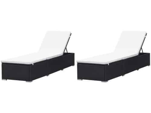2-Zits Verstelbare Ligstoelen - Tuinstoelen - Ligbed - Lounge Stoelen