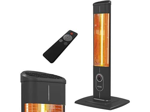 2300 W Vrijstaande Kachel met Afstandsbediening - Carbon Infraroodstraler voor