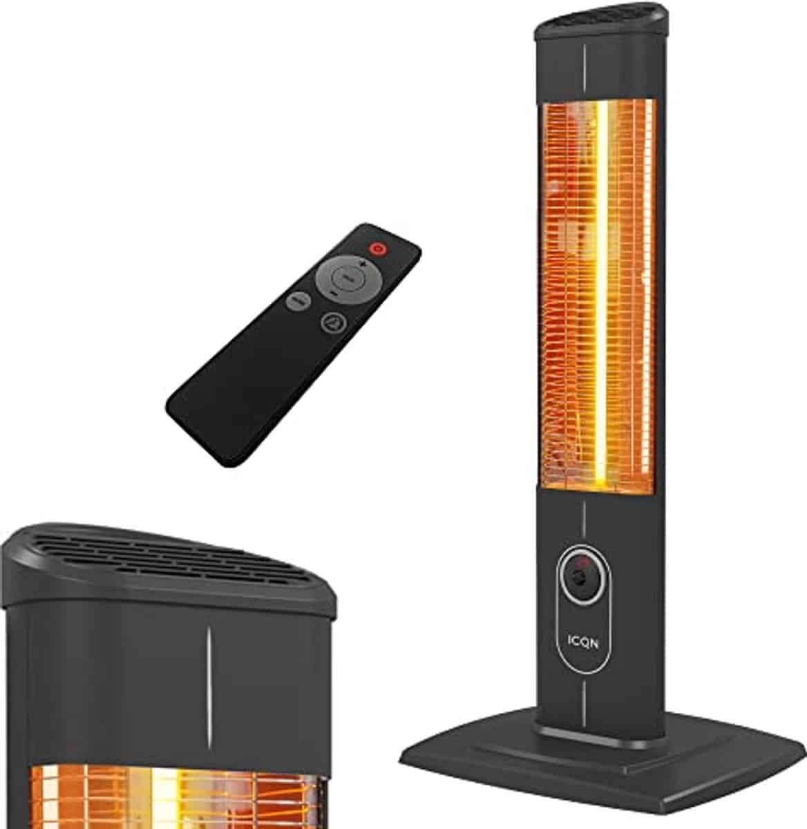 2300 w vrijstaande kachel met afstandsbediening carbon infraroodstraler voor