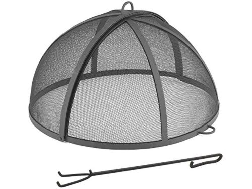 25 inch vonkscherm voor vuurplaats en bestratingspuil - scharnierend en