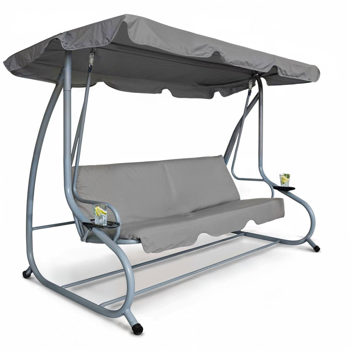 3 persoons schommelbank tuin met dak en bekerhouder