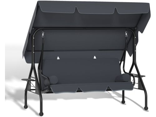 3-Zits Hollywoodschommel - Met Ligfunctie - 185x113x163cm - Schommelbank met