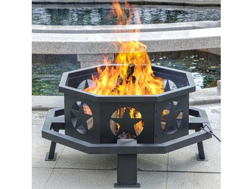 35 inch Vuurplaats voor Buiten - Zware Houtbrandende Vuurkorven voor