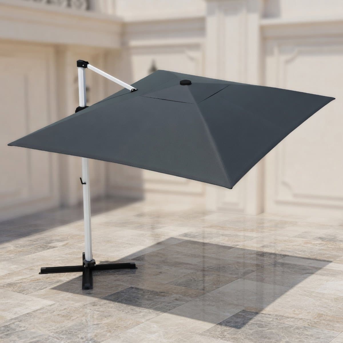 360° draaibare zweefparasol 300×400 cm aluminium waterdichte uv50+ luxe