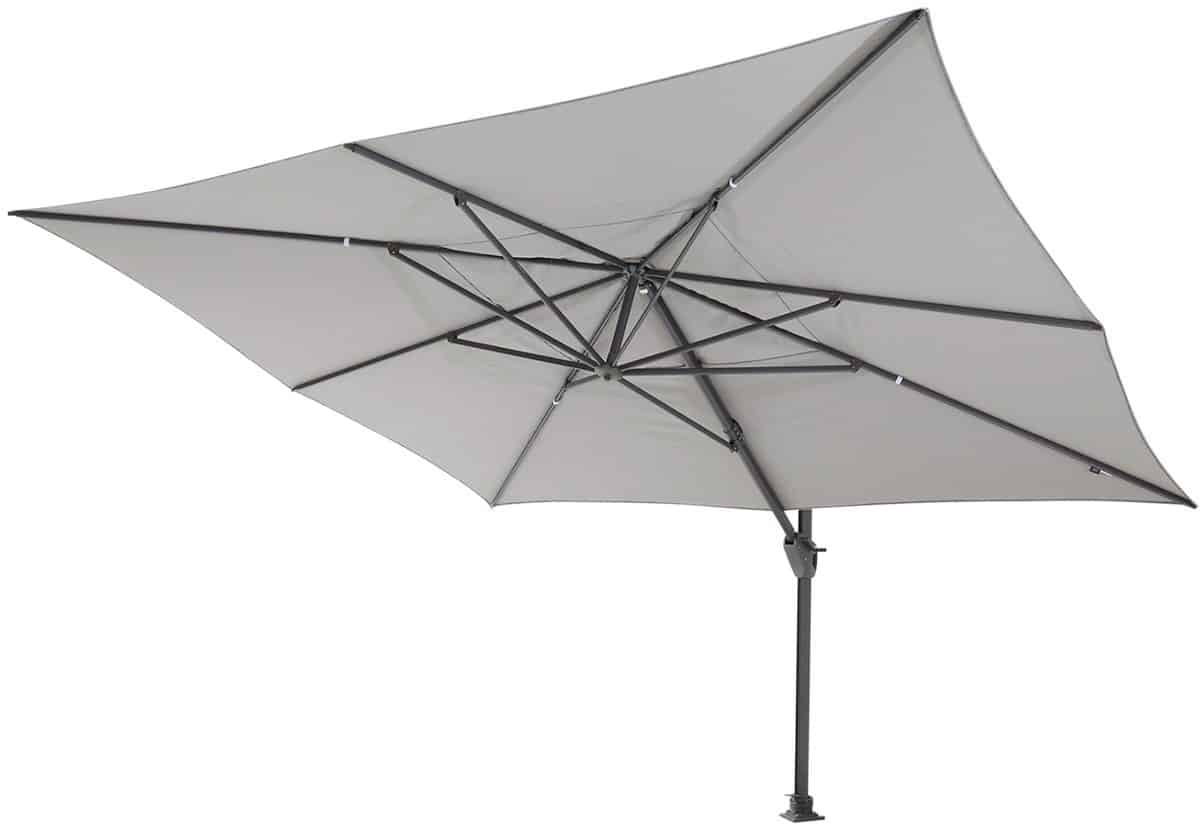 4 seasons hacienda zweefparasol 300×400 cm. mid grey