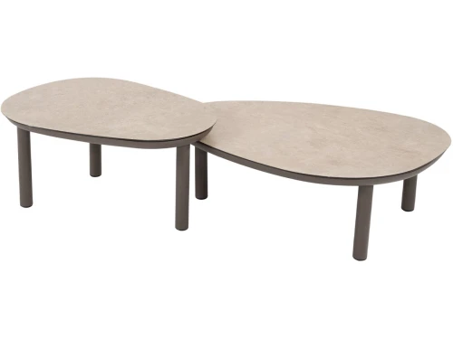 4 Seasons Monroe loungetafels ร65xH32 cm en ร80xH27 cm