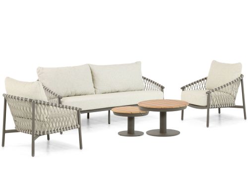 4 Seasons Outdoor Allora/Salerno 45/60 cm stoel-bank loungeset 5-delig