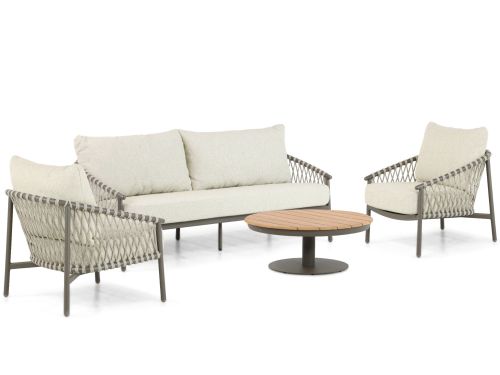 4 Seasons Outdoor Allora/Salerno 80 cm stoel-bank loungeset 4-delig