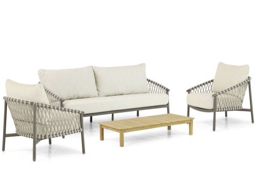 4 Seasons Outdoor Allora/Sentis 145 cm stoel-bank loungeset 4-delig
