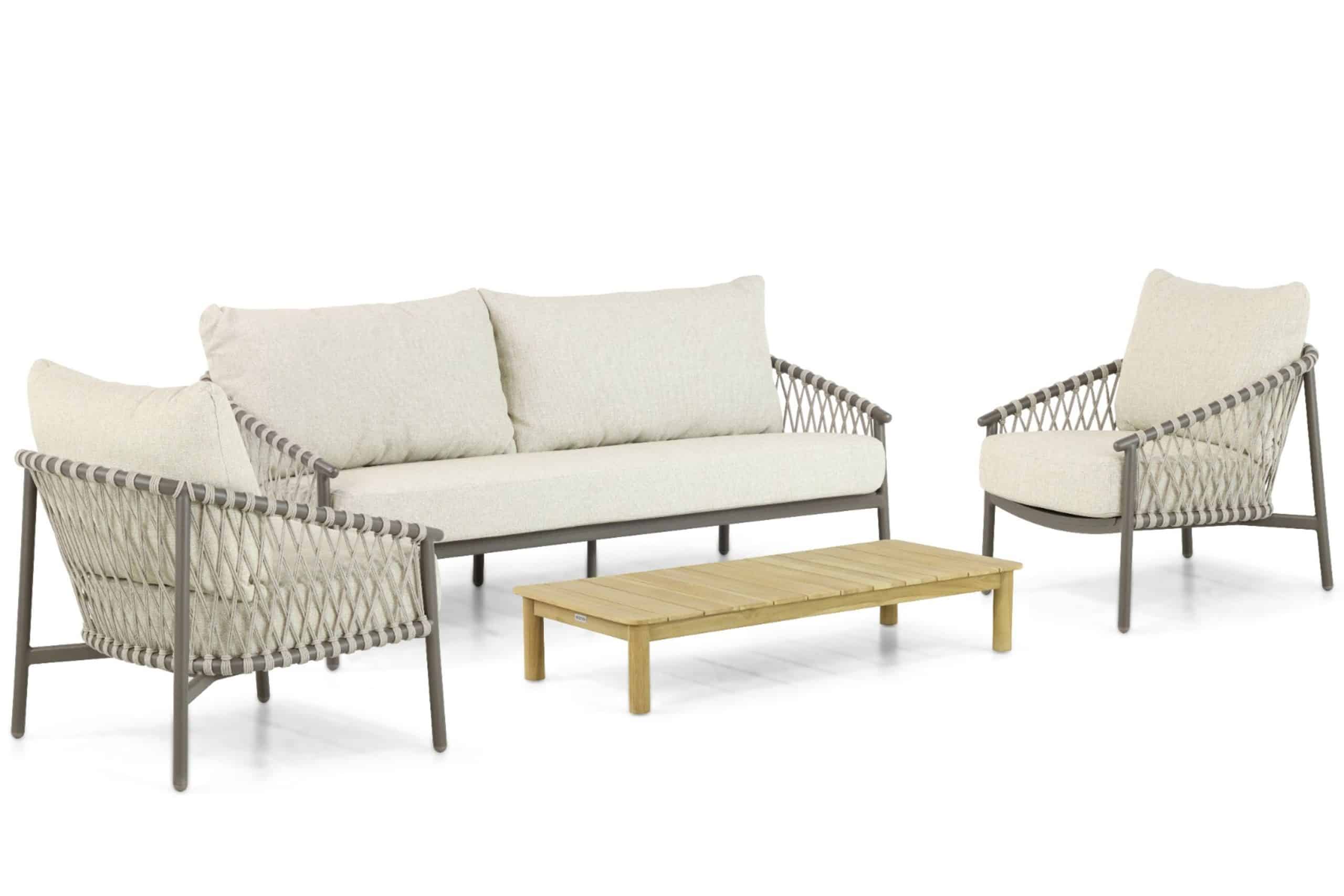 4 seasons outdoor allora/sentis 145 cm stoel bank loungeset 4 delig