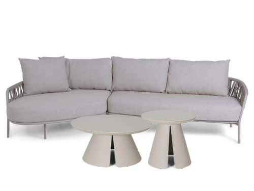 4 Seasons Outdoor Calma/Cayora 50/80 cm hoek loungeset 4-delig