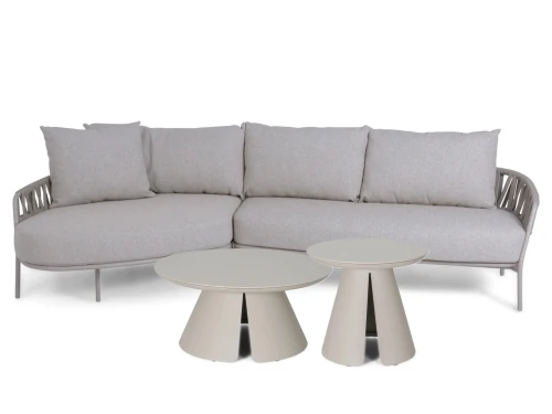 4 Seasons Outdoor Calma/Cayora 50/80 cm hoek loungeset 4-delig