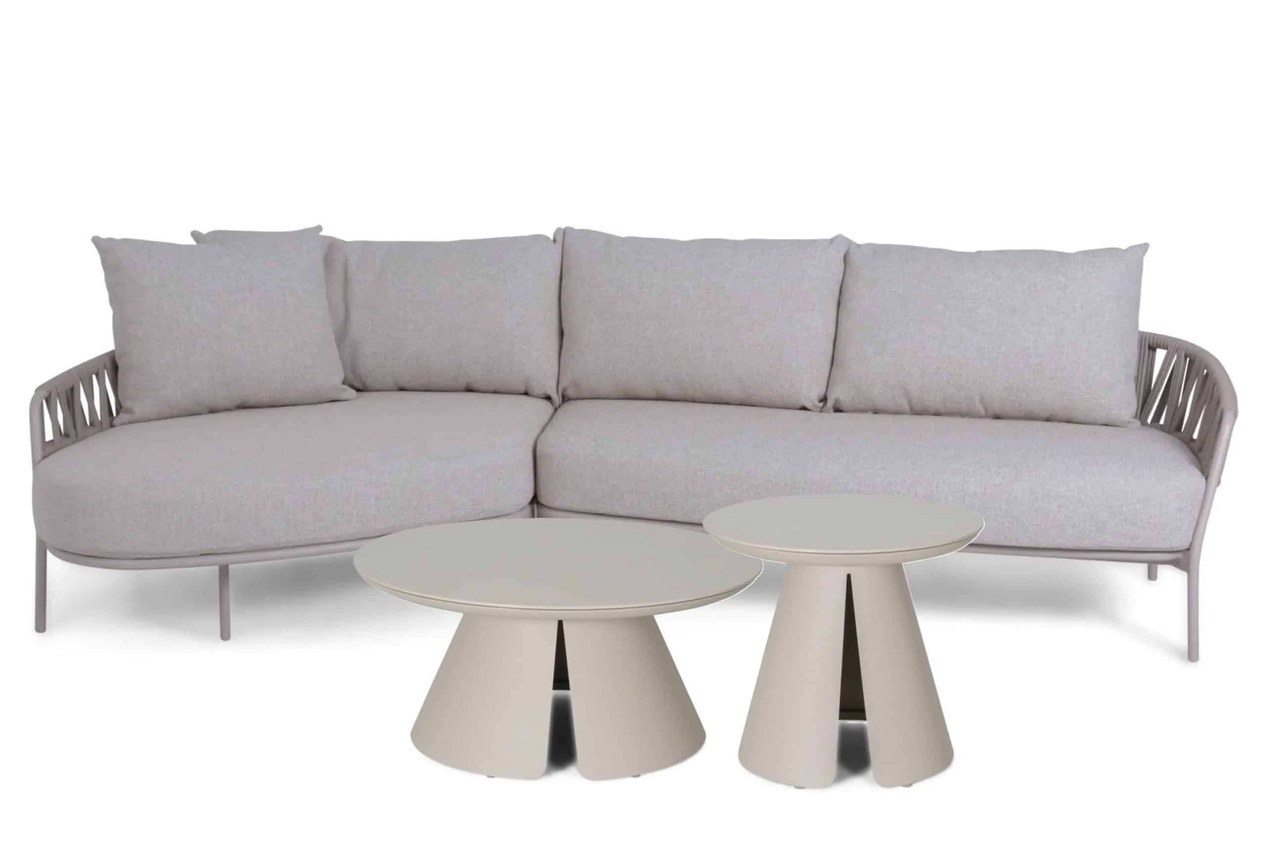 4 seasons outdoor calma/cayora 50/80 cm hoek loungeset 4 delig