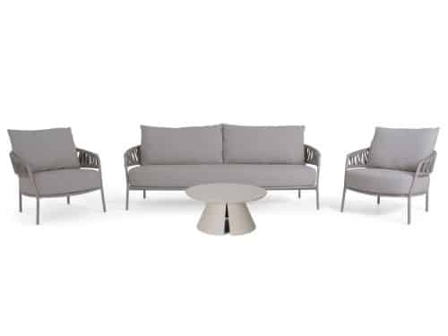 4 Seasons Outdoor Calma/Cayora 80 cm stoel-bank loungeset 4-delig
