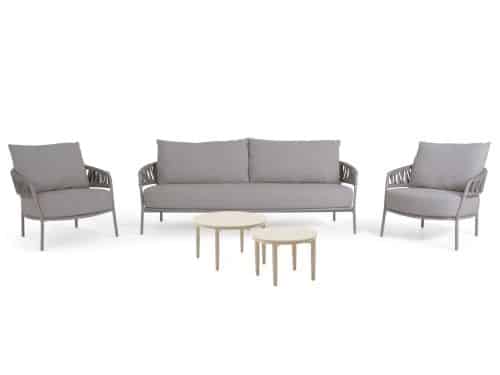 4 Seasons Outdoor Calma/Ibiza 50/70 cm stoel-bank loungeset 5-delig
