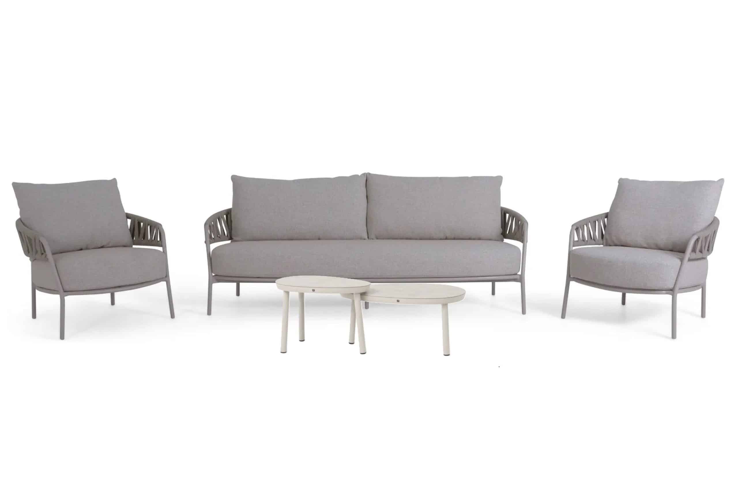 4 seasons outdoor calma/livo stoel bank loungeset 5 delig