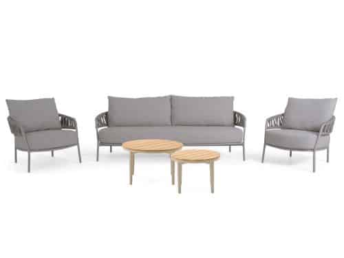 4 Seasons Outdoor Calma/Toscane 50/70 cm stoel-bank loungeset 5-delig