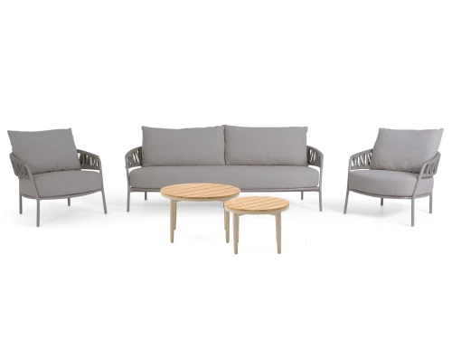 4 Seasons Outdoor Calma/Toscane 50/70 cm stoel-bank loungeset 5-delig