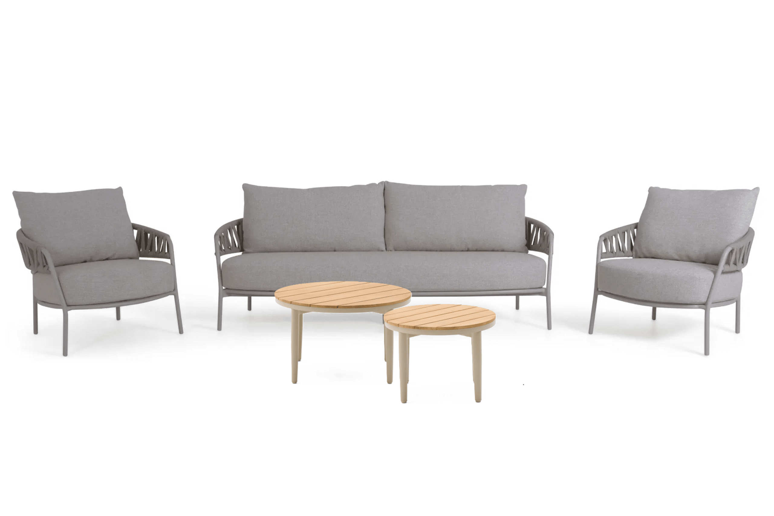 4 seasons outdoor calma/toscane 50/70 cm stoel bank loungeset 5 delig