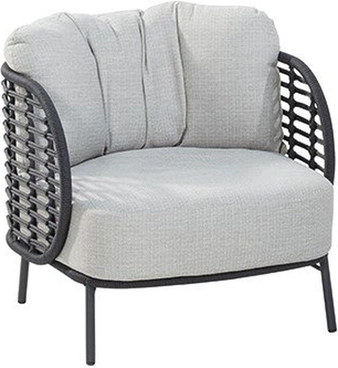 4 seasons outdoor fabrice loungestoel antraciet