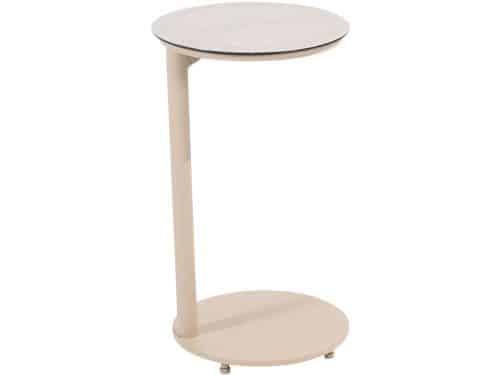 4 Seasons Vic bijzettafel Ø30xH50 cm latte - ceramic print