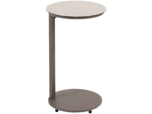 4 Seasons Vic bijzettafel Ø30xH50 cm terre - ceramic print