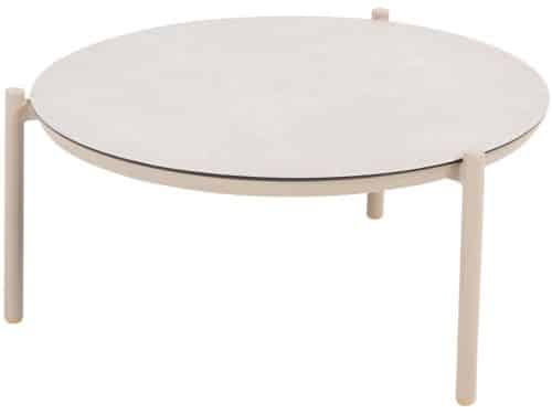 4 Seasons Vic loungetafel Ø73xH35 cm latte - ceramic print