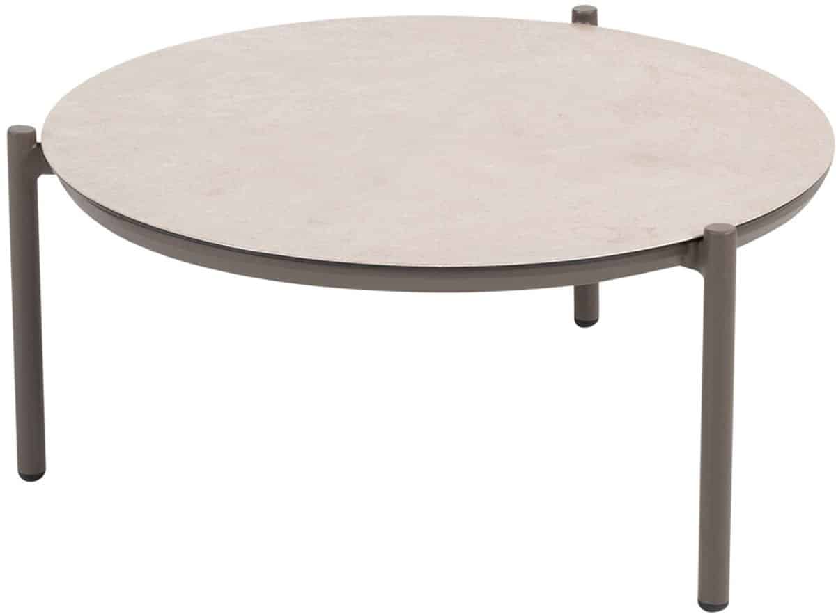 4 seasons vic loungetafel Ø73xh35 cm terre ceramic print