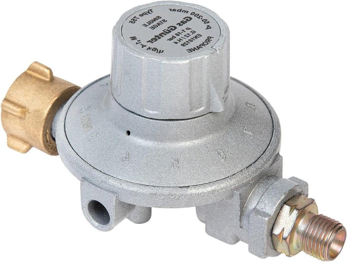 50 200 mbar 11 traps verstelbare lagedrukregelaar gasdrukregelaar voor gasgrill warmtestraler terrasstraler kooktoestel