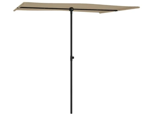ACEP Verstelbare tuinparasol - Taupe - 2x 1.5M - Aluminium