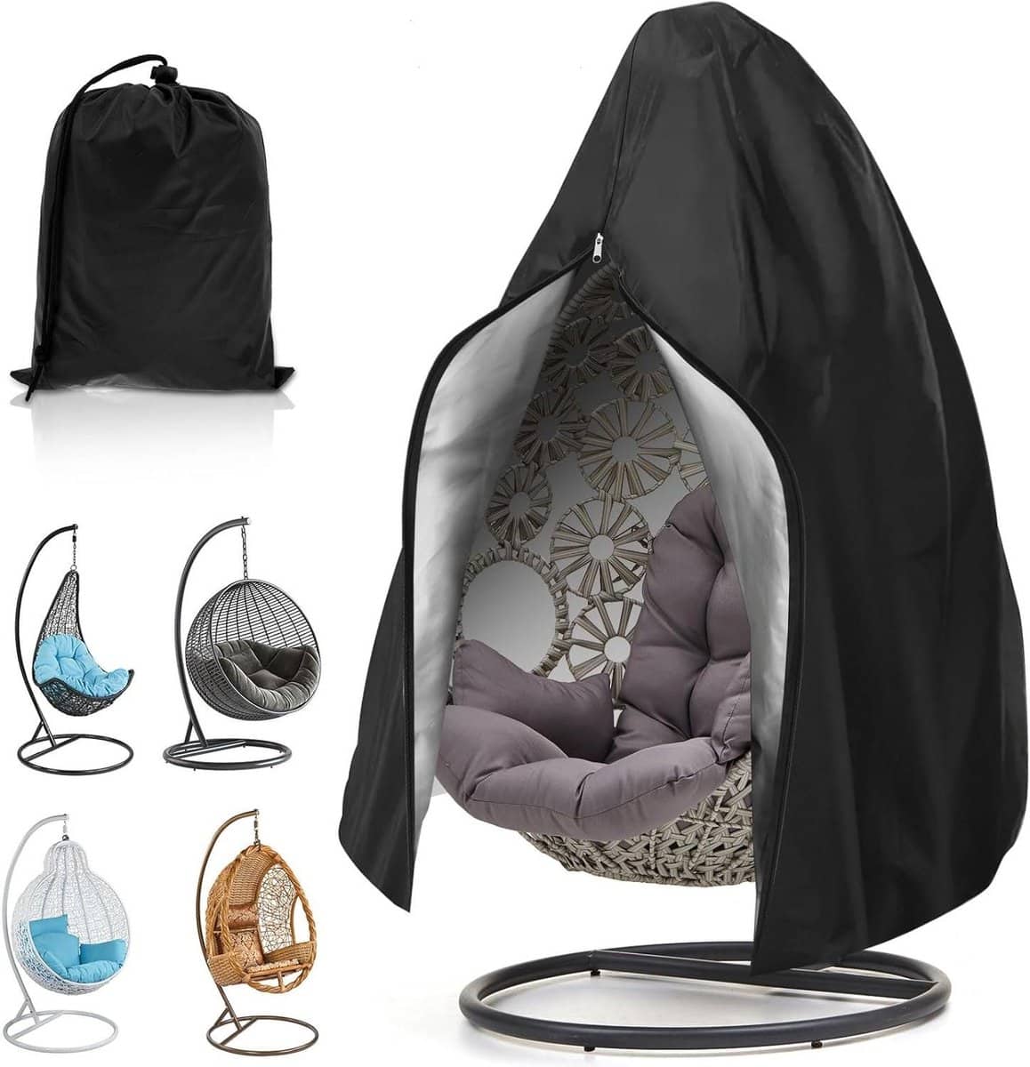 afdekhoes zweefstoel parasolhoes hangstoel tuinmeubilair beschermen waterdicht