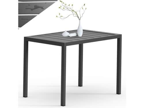 Aluminium Bijzettafel voor Buiten - Weerbestendig Tuin- en Balkontafel