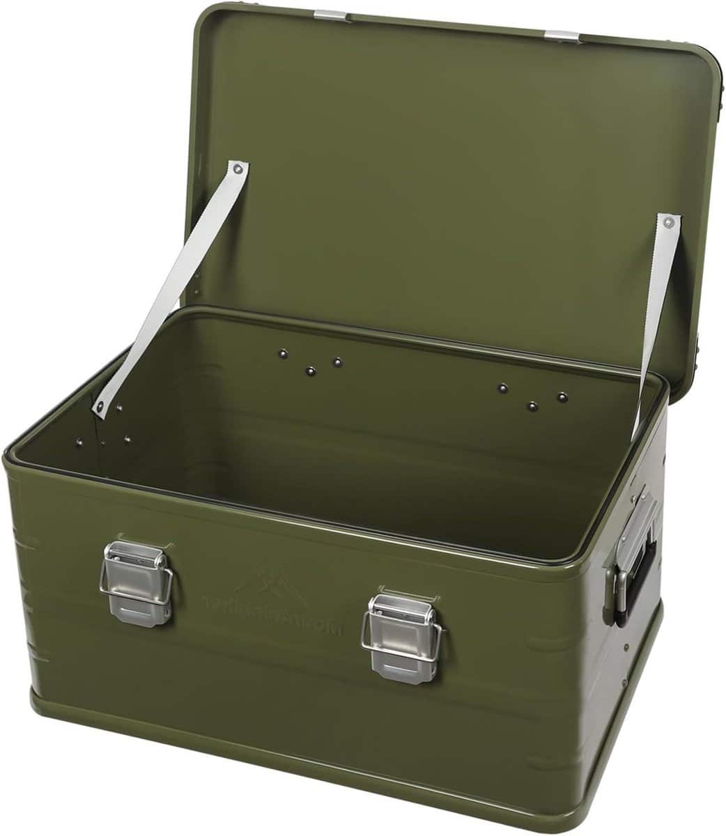aluminium opbergbox transportkist campingkist spullen opbergen waterafstotend