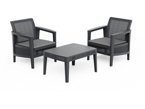 Atlas Linea Balkonset - 2 personen - Grafiet