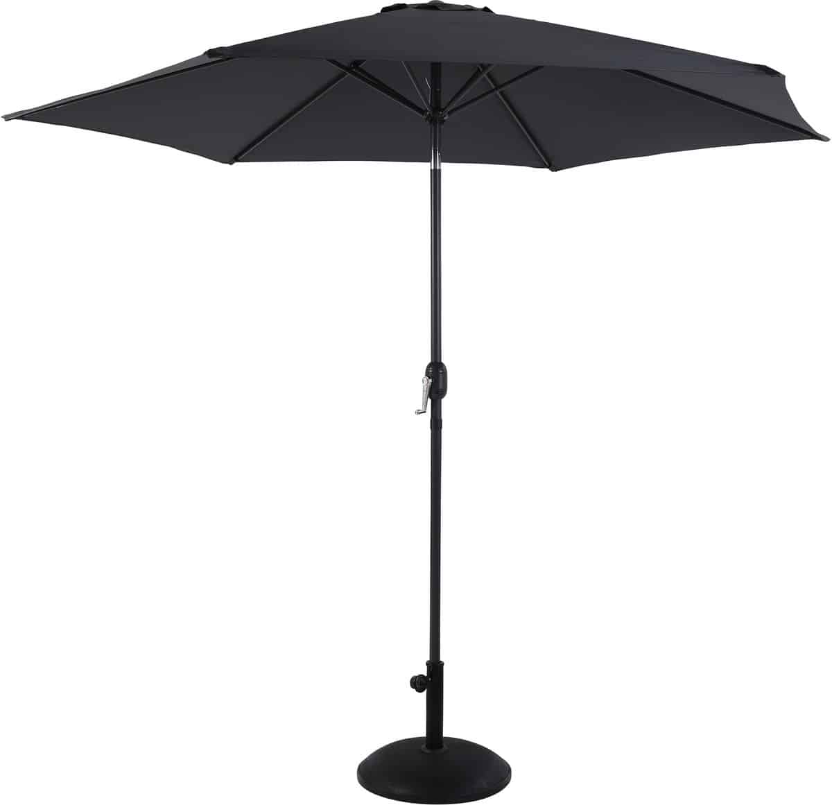 axi noor stokparasol Ø 300cm antraciet/grijs gepoedercoat frame