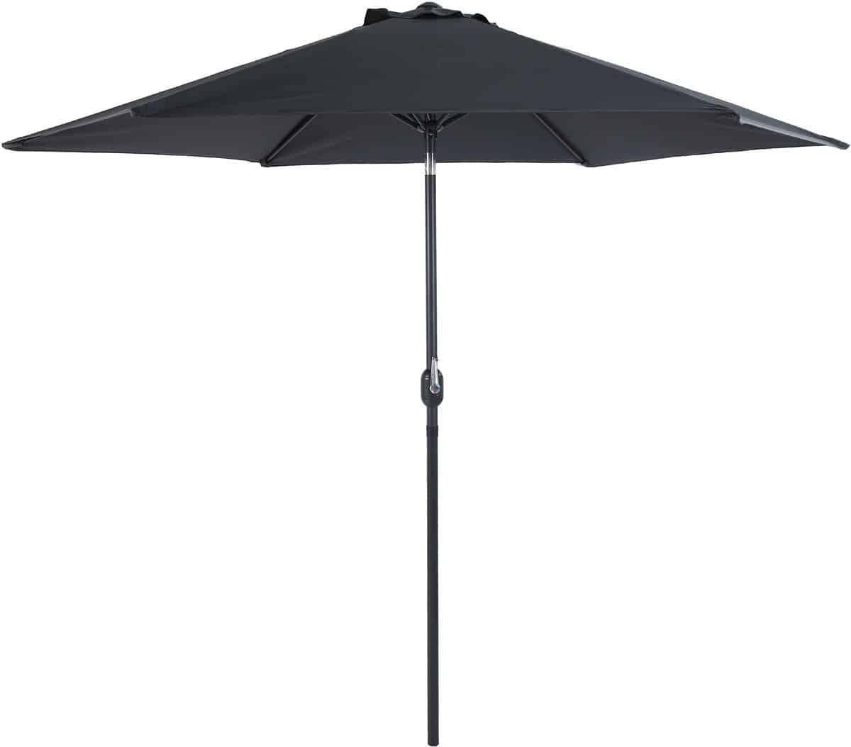 axi noor stokparasol Ø 300cm antraciet/grijs gepoedercoat frame