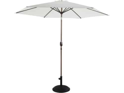 AXI Noor Stokparasol Ø 300cm Eikenlook/beige - Gepoedercoat frame