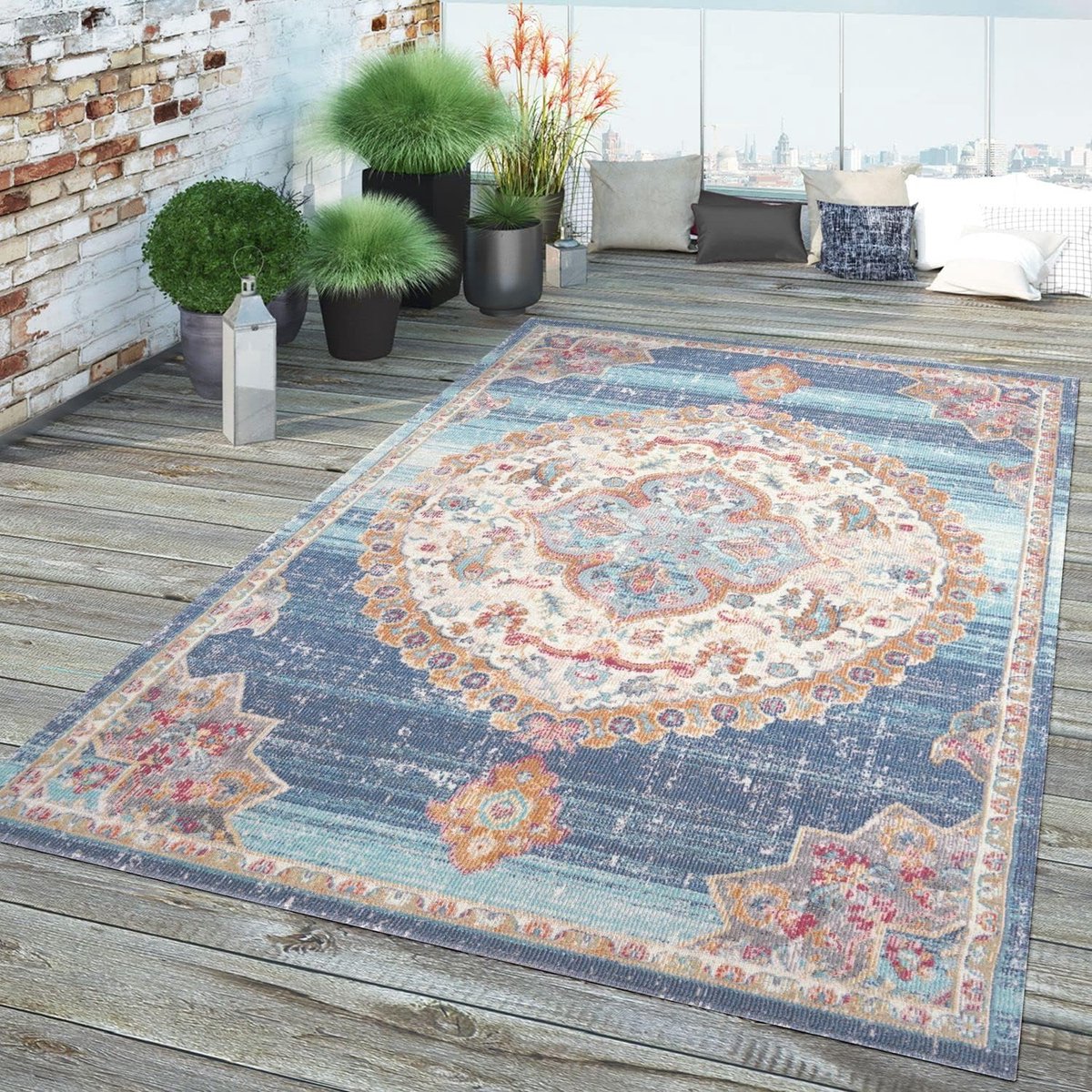 balkon tapijt buiten vloerkleed buiten leven machine