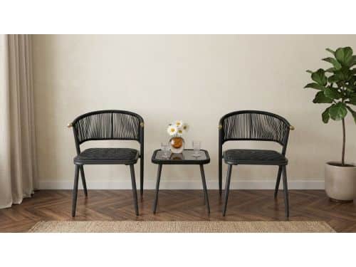 Balkonset 2 Personen - Meuble Paris Luxe Rotan Bistroset Tuinmeubelset