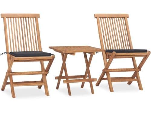 Balkonset 3-delig - Tuinmeubelset Zitgroep - Buiten Zitten - Inklapbaar