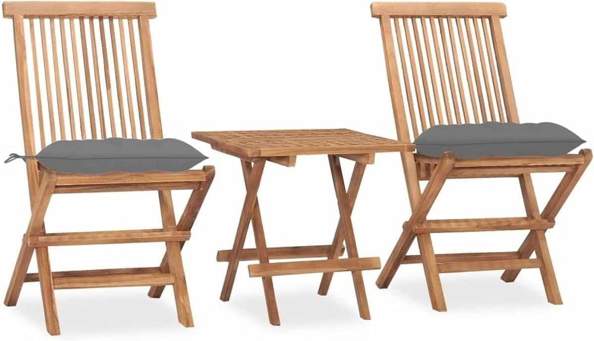 balkonset hout tuinmeubel set buiten zitten inklapbaar