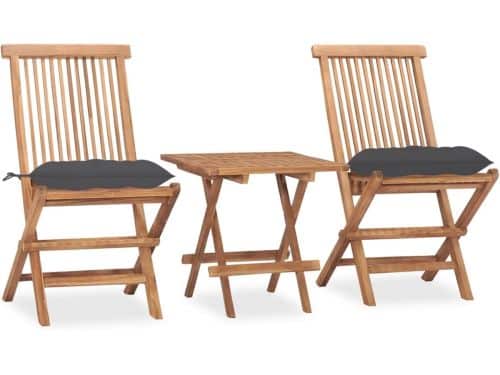 Balkonset Hout - Tuinmeubelen Set - Buiten Zitten - Inklapbaar