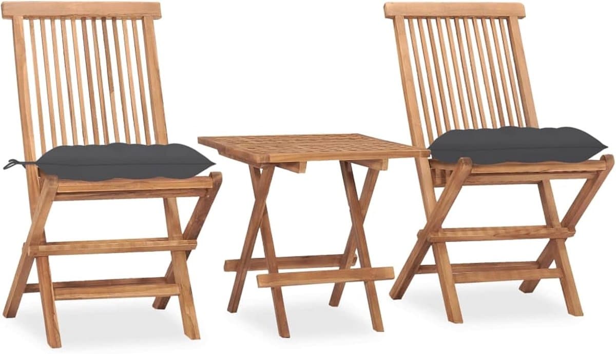 balkonset hout tuinmeubelen set buiten zitten inklapbaar