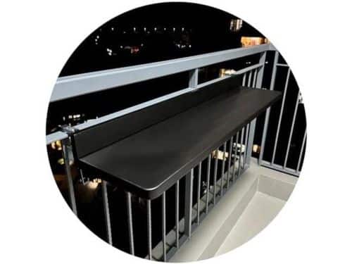 Balkontafel Opvouwbaar - Buitentafel Bijzettafel - Ruimte Besparen - Ponsvrije